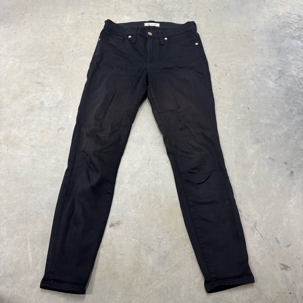 Madewell 9" High Rise Skinny Black Stretch Jeans Women's Size‎ 27
